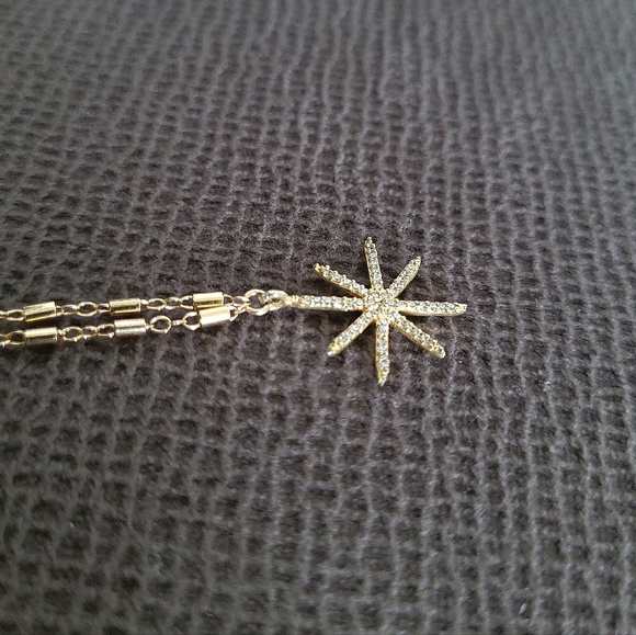 Gold💛 Filled Link Bar Chain⛓️ with Star⭐ Pendant - Picture 15 of 15